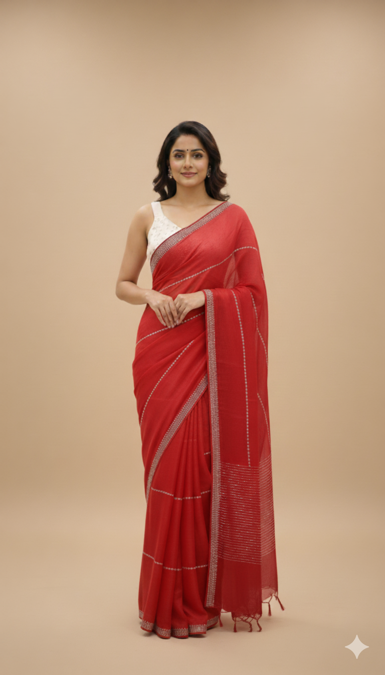 Red saree